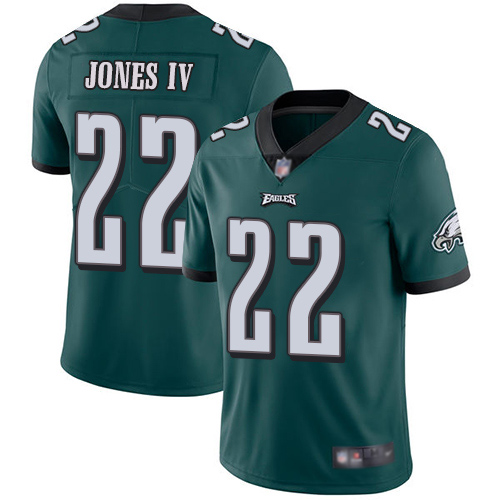 Men Philadelphia Eagles #22 Sidney Jones Midnight Green Team Color Vapor Untouchable NFL Jersey Limited->philadelphia eagles->NFL Jersey